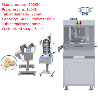 Presse à comprimés rotative à tourelle en acier inoxydable TIANHE, 26 stations fournisseur