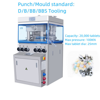 TIANHE Machine à comprimés à grande vitesse avec outillage multiple de poinçonnage type D / B à alimentation forcée fournisseur