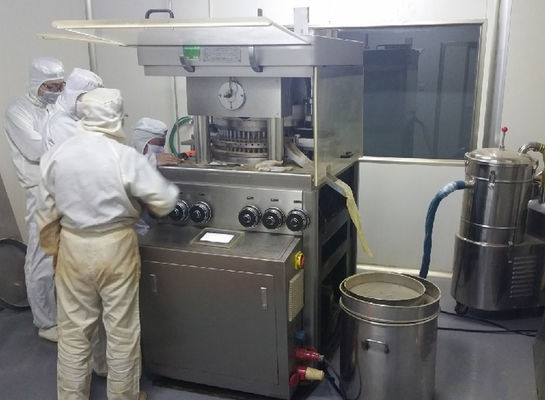 GZP55 Presse à comprimés rotative à grande vitesse avec pression principale de 100 kN, pré-pression de 20 kN et capacité de production de 396 000 comprimés/heure fournisseur