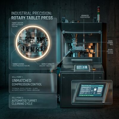 Speed Tablet Press Machine GZPK-45/55 Automatic Tablet Weight Control High-Speed Rotary Press D B Tooling fournisseur